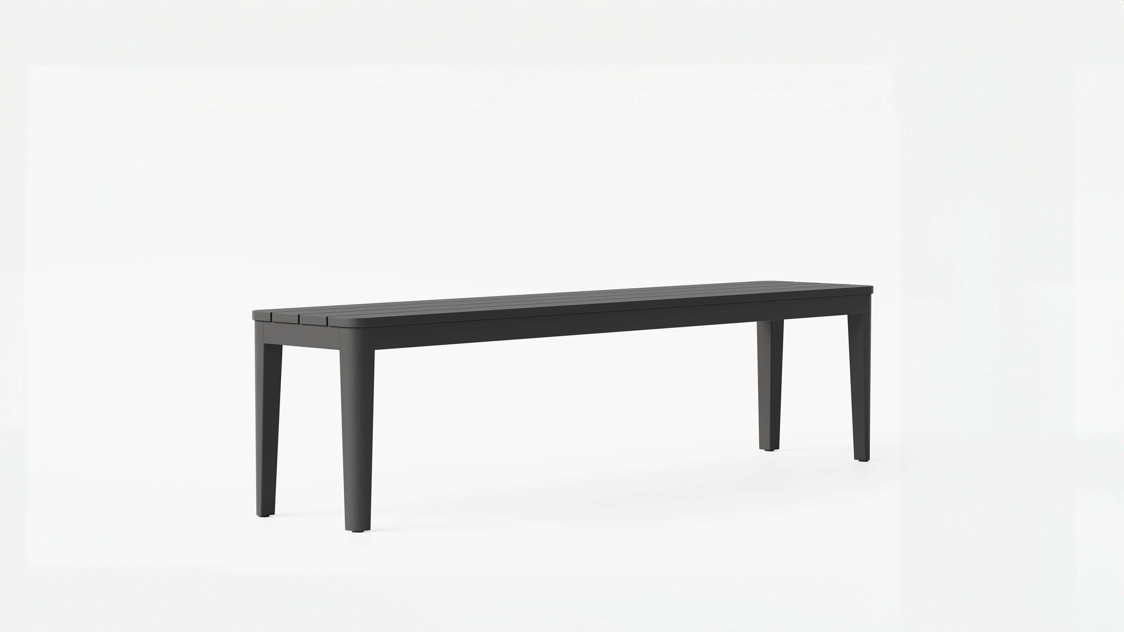 Banc de salle à manger d'extérieur en aluminium