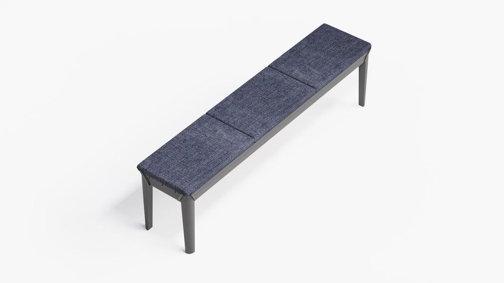 Coussin de banc de salle à manger d'extérieur en aluminium