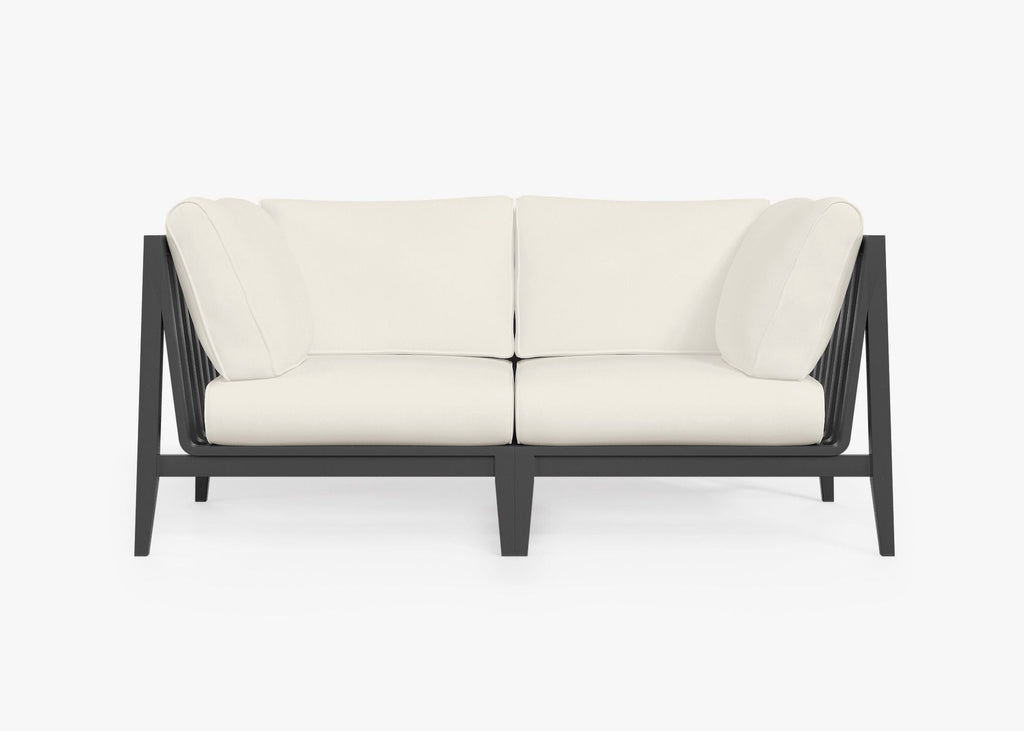 Causeuse d'extérieur en aluminium anthracite