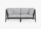 Causeuse d'extérieur en aluminium anthracite