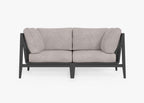 Causeuse d'extérieur en aluminium anthracite