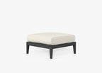 Pouf d'extérieur en aluminium anthracite