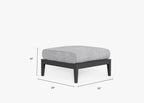 Pouf d'extérieur en aluminium anthracite
