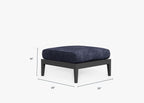 Pouf d'extérieur en aluminium anthracite