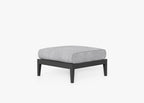 Pouf d'extérieur en aluminium anthracite
