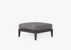 Pouf d'extérieur en aluminium anthracite