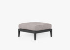Pouf d'extérieur en aluminium anthracite