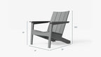Chaise Adirondack Ascent + pouf