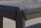 Coussin de banc de salle à manger d'extérieur en aluminium