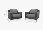 Ensemble de conversation avec fauteuils d'extérieur en osier noir