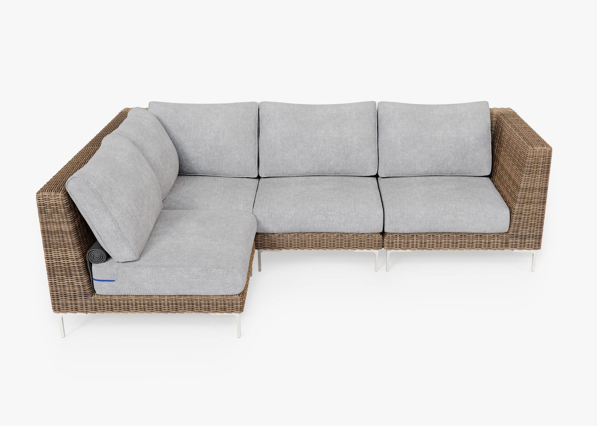 Housse pour canapé sectionnel Wicker L - 4 places - Droite