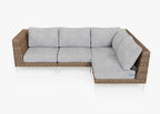 Housse pour canapé sectionnel Wicker L - 4 places - Gauche
