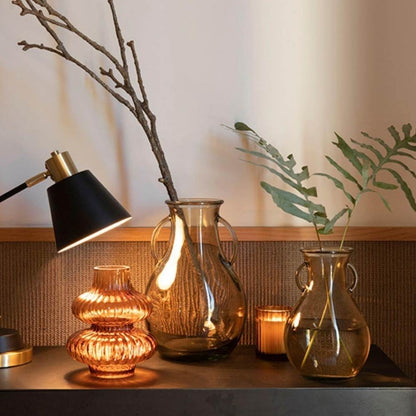 Vase Sadie en verre beige