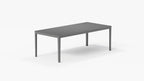 Table à manger rectangulaire d'extérieur en aluminium