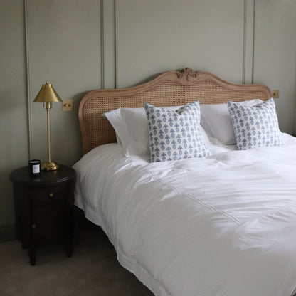 Lit en rotin Chic 180 cm Super King | Frêne vieilli Mindy | Design français