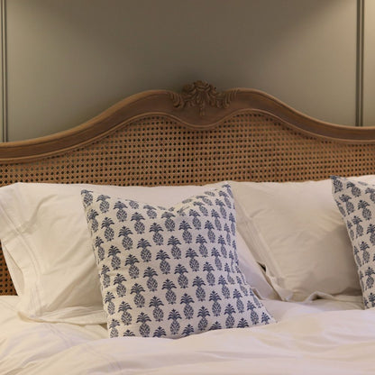 Lit en rotin Chic 180 cm Super King | Frêne vieilli Mindy | Design français