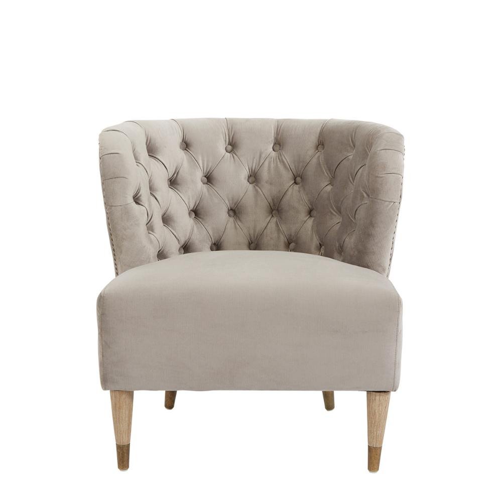 Fauteuil Clarissa en mousse naturelle Blanc d'Ivoire