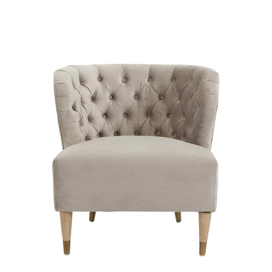 Fauteuil Clarissa en mousse naturelle Blanc d'Ivoire