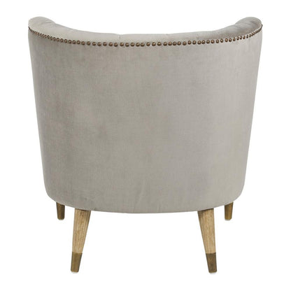 Fauteuil Clarissa en mousse naturelle Blanc d'Ivoire