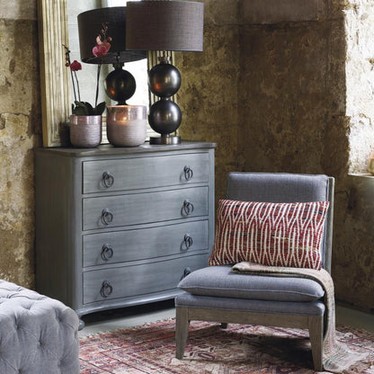 Fauteuil Claude Blanc d'Ivoire - Gris naturel en mousse