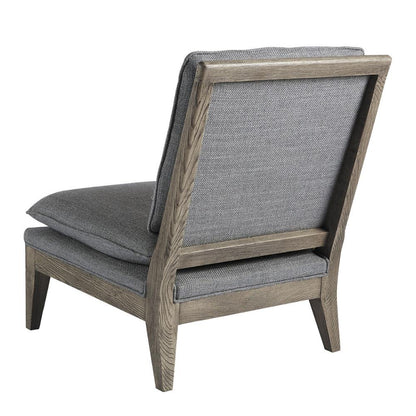 Fauteuil Claude Blanc d'Ivoire - Gris naturel en mousse