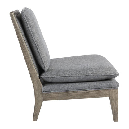 Fauteuil Claude Blanc d'Ivoire - Gris naturel en mousse