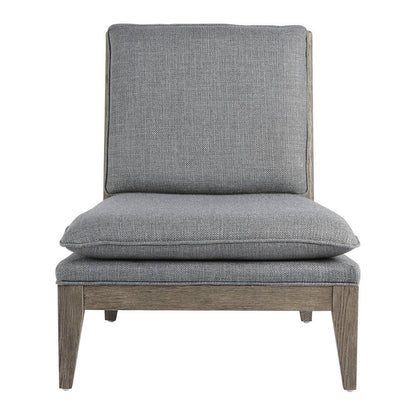 Fauteuil Claude Blanc d'Ivoire - Gris naturel en mousse
