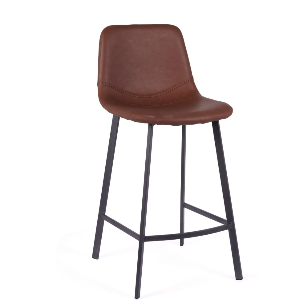 Tabouret de bar Niva couleur cognac