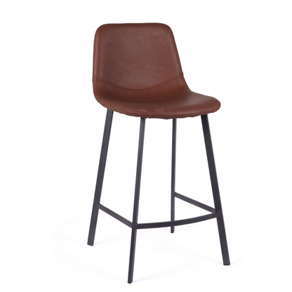Tabouret de bar Niva couleur cognac