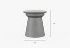 Table d'appoint d'extérieur en béton - Classique