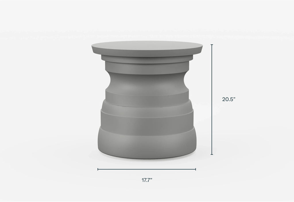 Table d'appoint d'extérieur en béton - à plusieurs niveaux