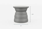 Table d'appoint d'extérieur en béton - à plusieurs niveaux