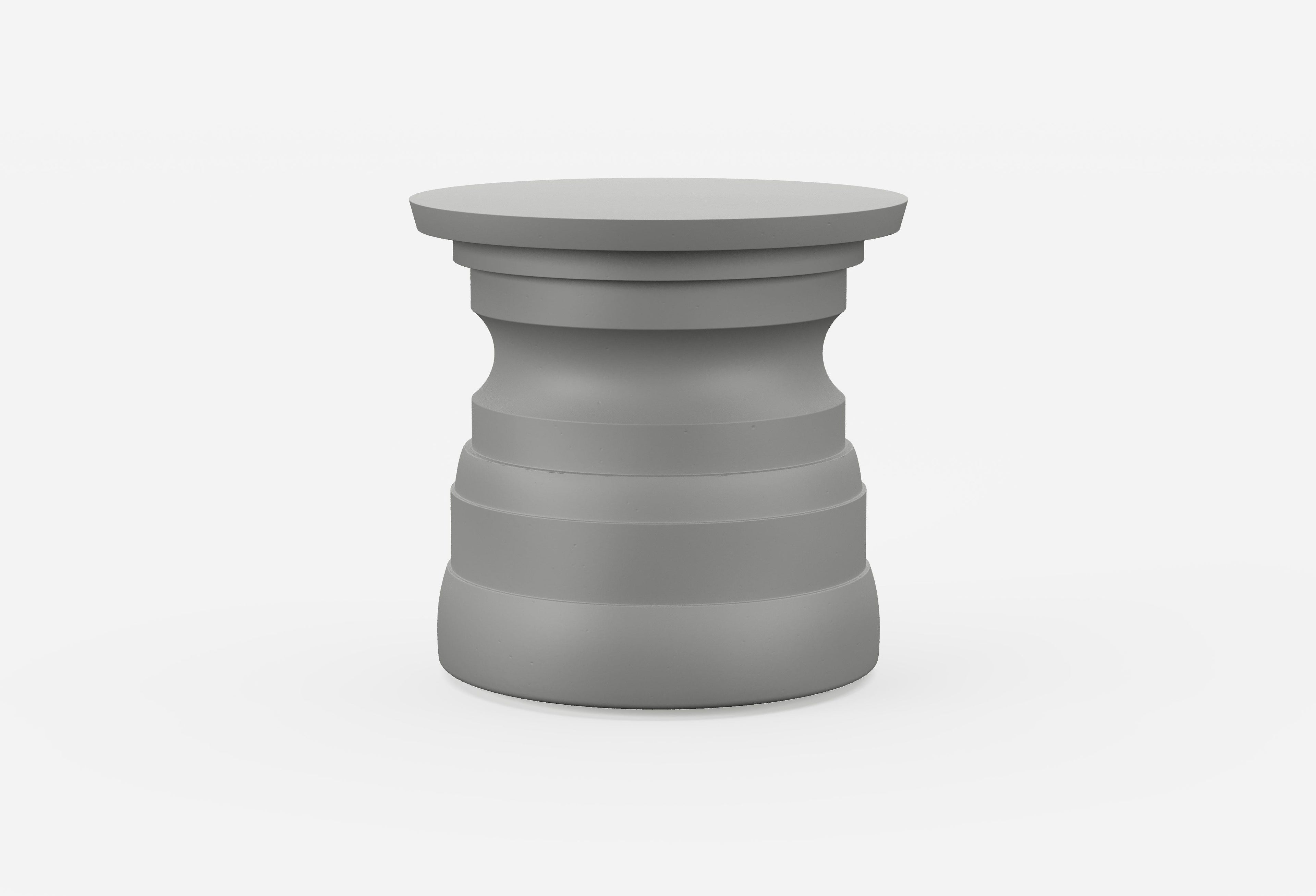 Table d'appoint d'extérieur en béton - à plusieurs niveaux