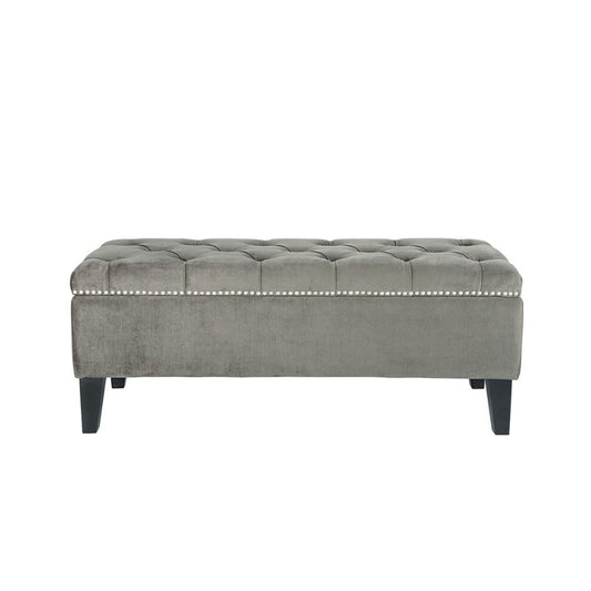 Banc de rangement Anastasia - Gris foncé