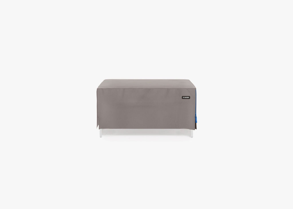 Housse pour pouf en osier