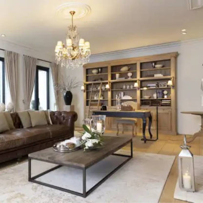 Grande bibliothèque en bois Flamant Balmore