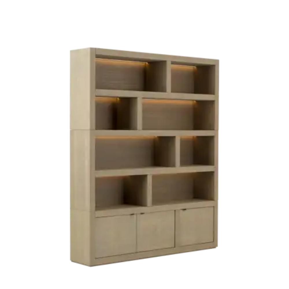 Bibliothèque en chêne Flamant Bjorn