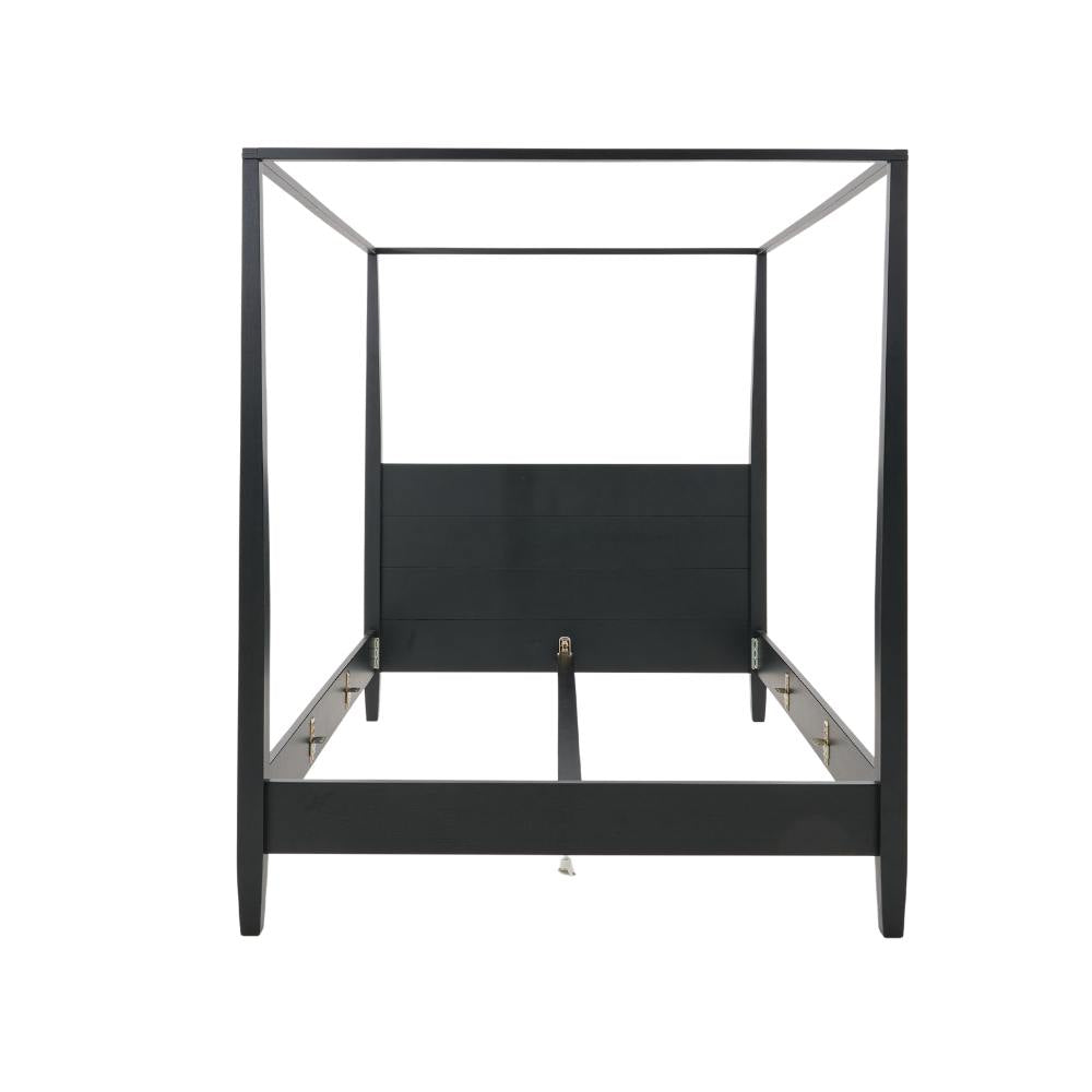 Lit à baldaquin Flamant Cape Cod | Chêne vieilli | Style Hamptons