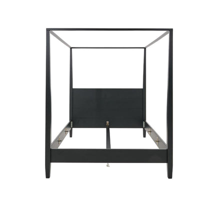 Lit à baldaquin Flamant Cape Cod | Chêne vieilli | Style Hamptons