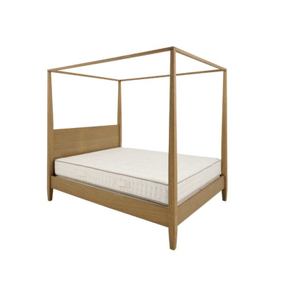 Lit à baldaquin Flamant Cape Cod | Chêne vieilli | Style Hamptons