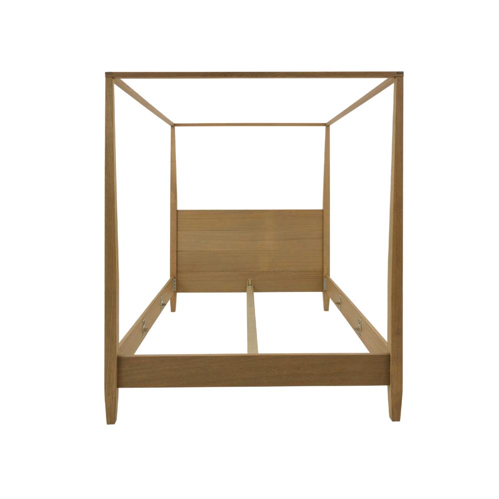 Lit à baldaquin Flamant Cape Cod | Chêne vieilli | Style Hamptons