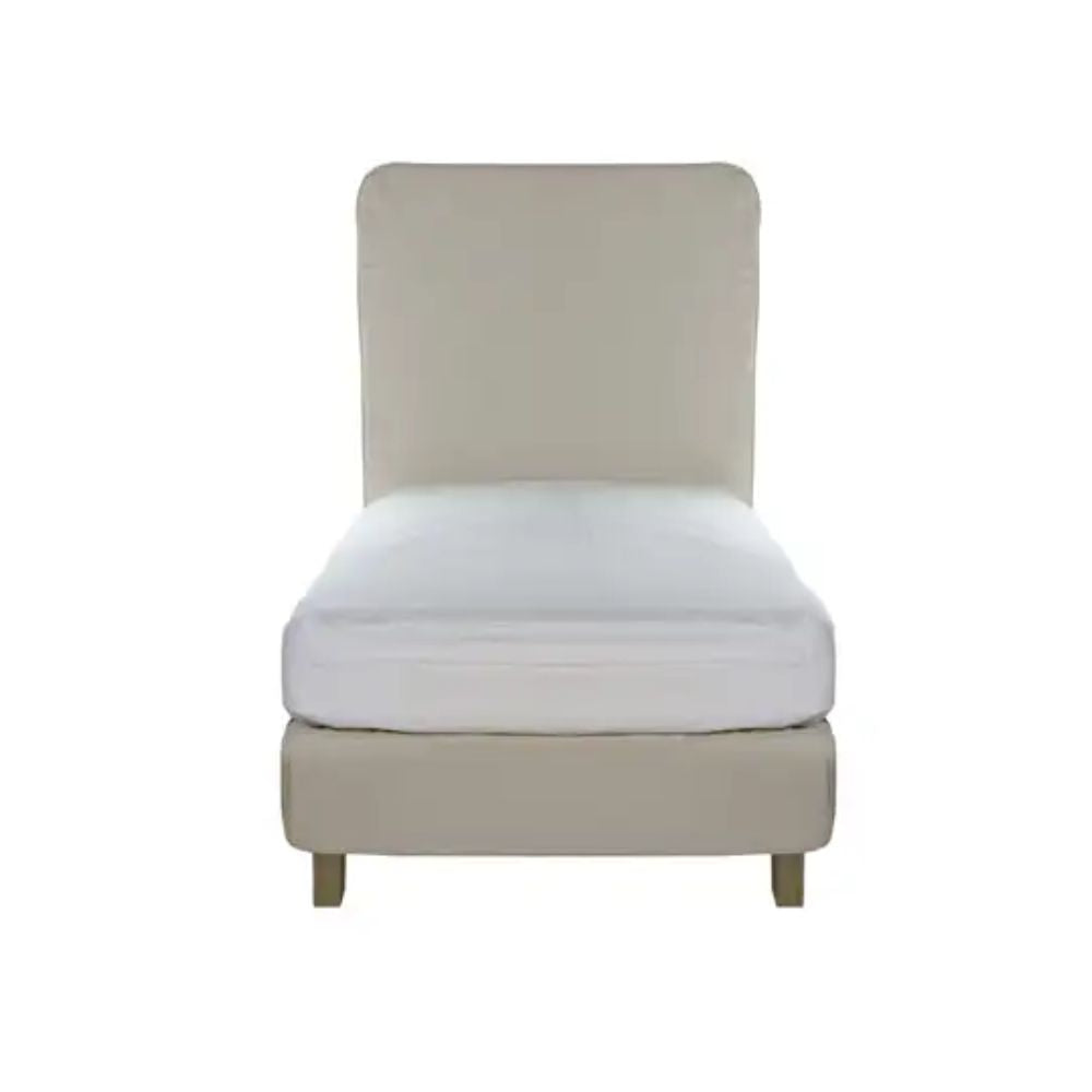 Lit simple Flamant Duncan | Revêtement fixe | Design belge