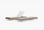 Chaise longue d'extérieur en osier Core