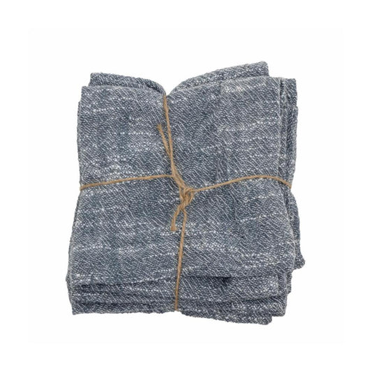 Lot de 4 serviettes en coton Heidi