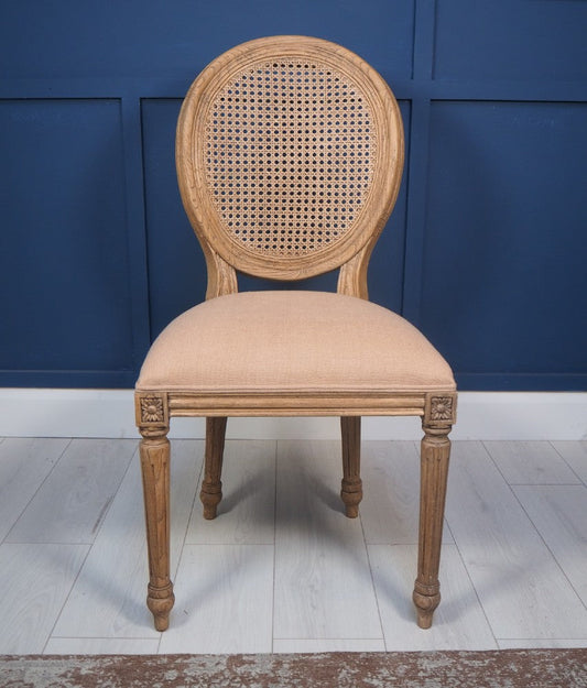 Chaise de salle à manger en rotin Sienna, couleur marron rustique