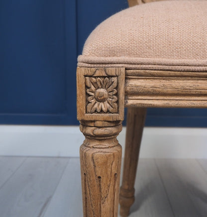 Chaise de salle à manger en rotin Sienna, couleur marron rustique