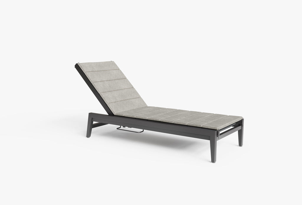 Coussin de chaise longue en aluminium ou en osier