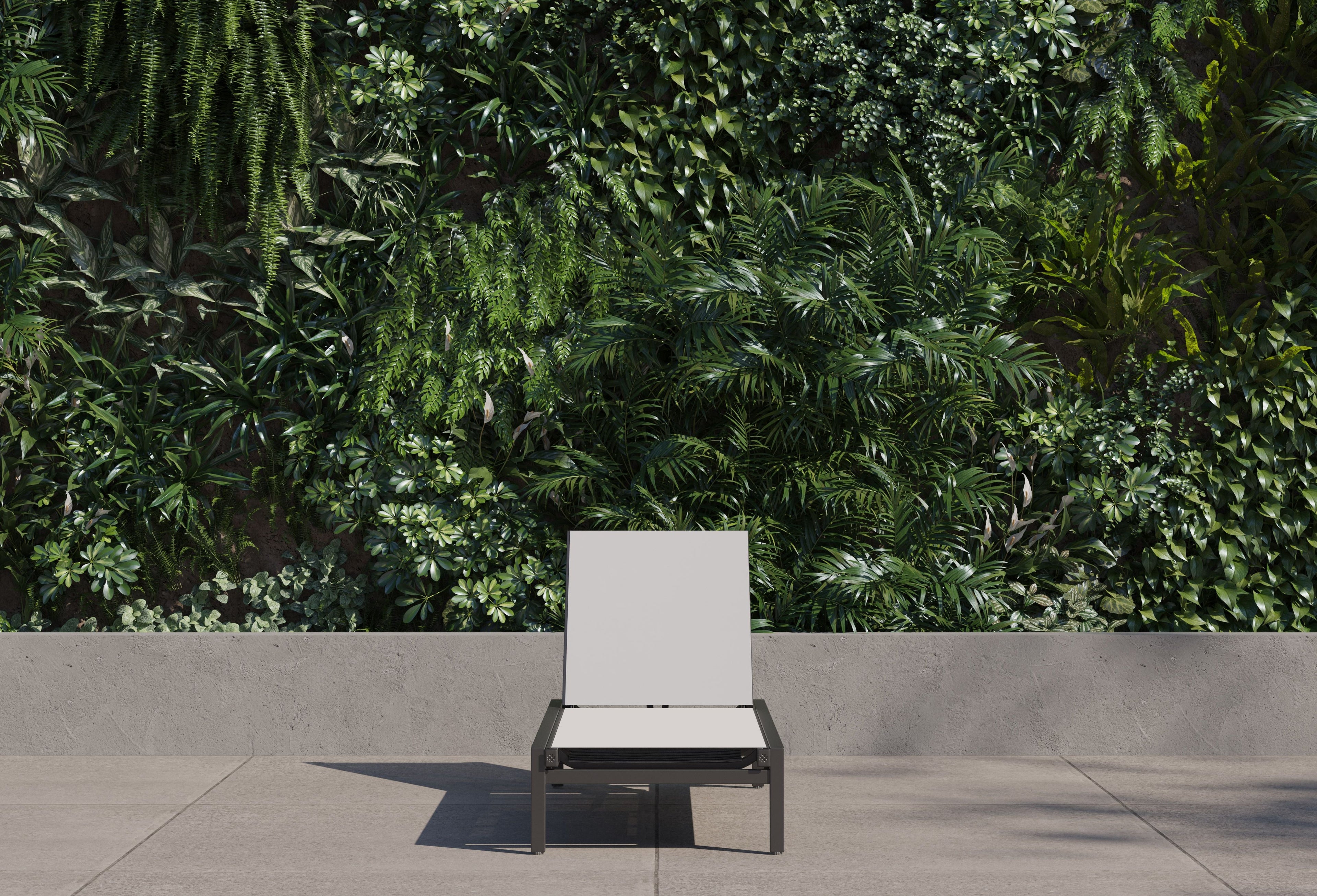 Chaise longue d'extérieur Infinity en aluminium