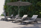 Chaise longue d'extérieur Infinity en aluminium
