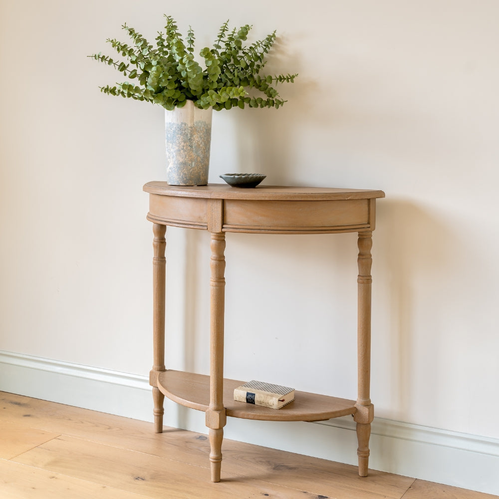 Table console demi-lune Mariella